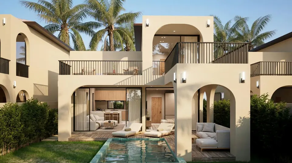 Rendering of a 2-bedroom pool villa, Sacarat S3, Koh Samui